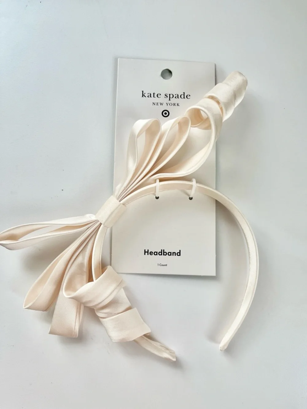 Kate Spade x Target Ribbon Ivory Headband - Kentucky Derby